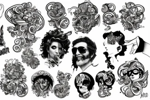 digital pimp tattoo idea