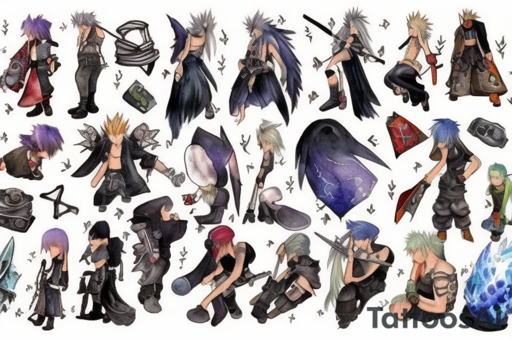 Final fantasy 7 tattoo idea