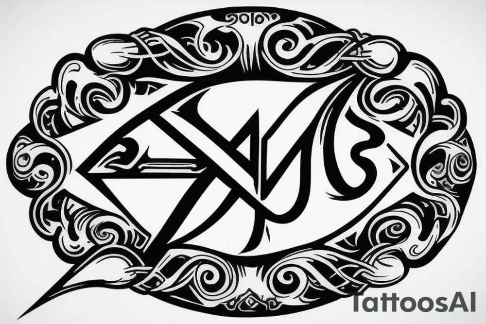 Eris Management brand logo that will make us rich tattoo idea