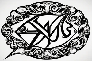 Eris Management brand logo that will make us rich tattoo idea
