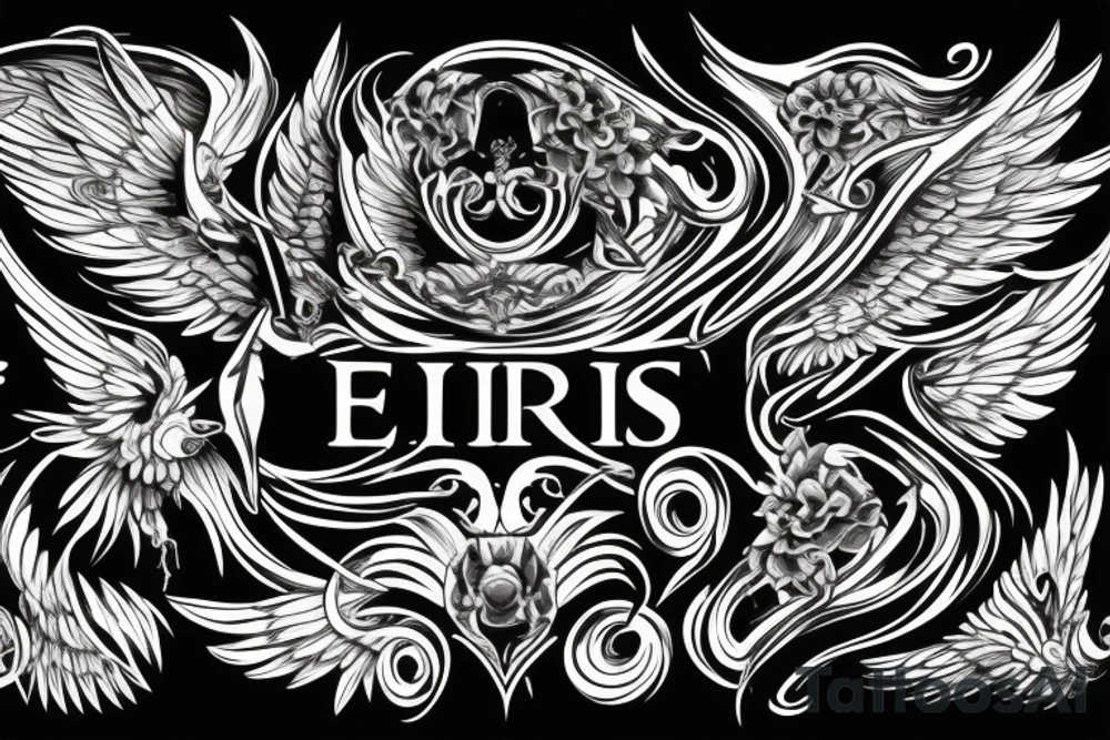 Eris Management brand logo that will make us rich
wings tattoo idea