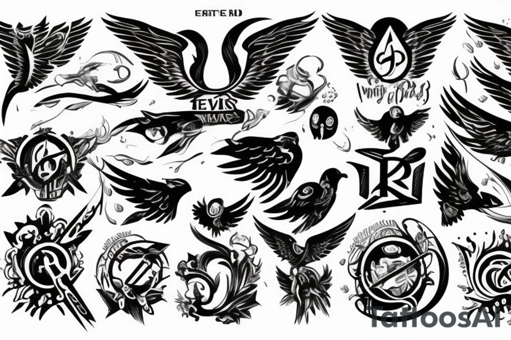 the perfect Eris Management brand logo that will make us rich
wings tattoo idea