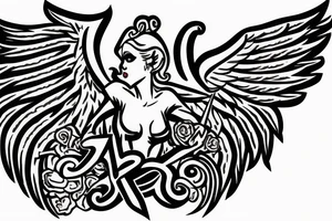 the perfect Eris Management brand logo that will make us rich 
wings tattoo idea