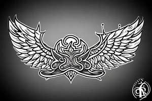 the perfect Eris Management brand logo that will make us rich 
wings tattoo idea