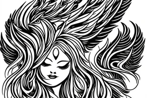 the perfect Eris Management brand logo that will make us rich 
wings
goddess tattoo idea