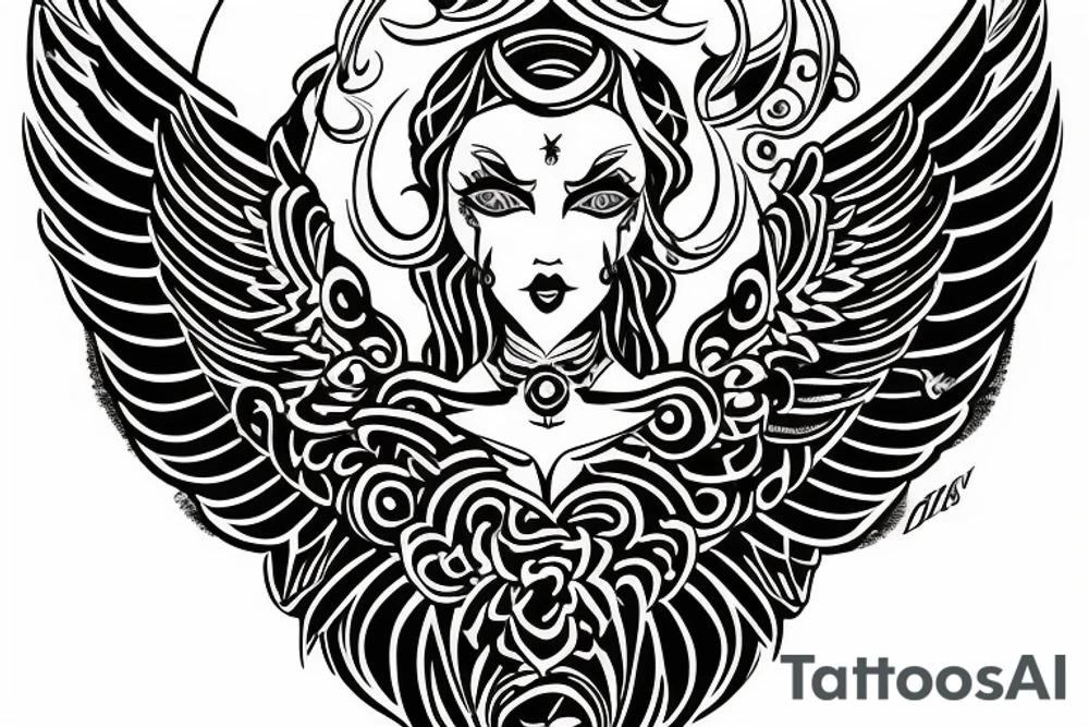 the perfect Eris Management brand logo that will make us rich
wings
goddess tattoo idea