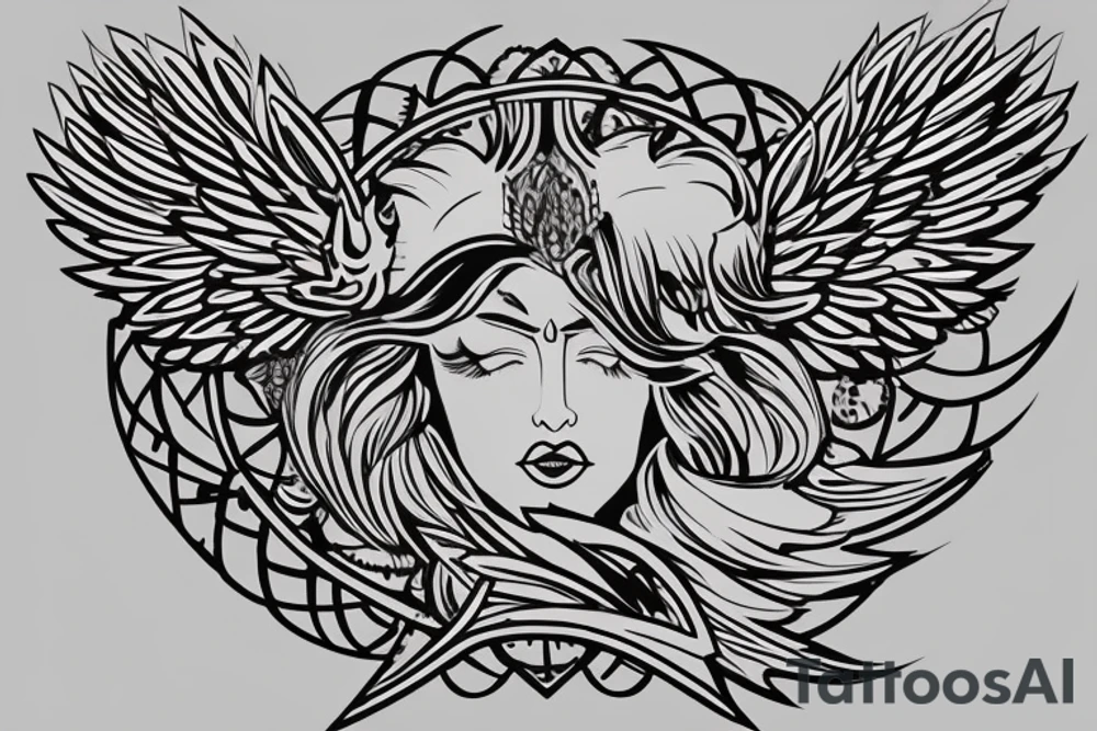 the perfect Eris Management brand logo that will make us rich
wings
goddess tattoo idea