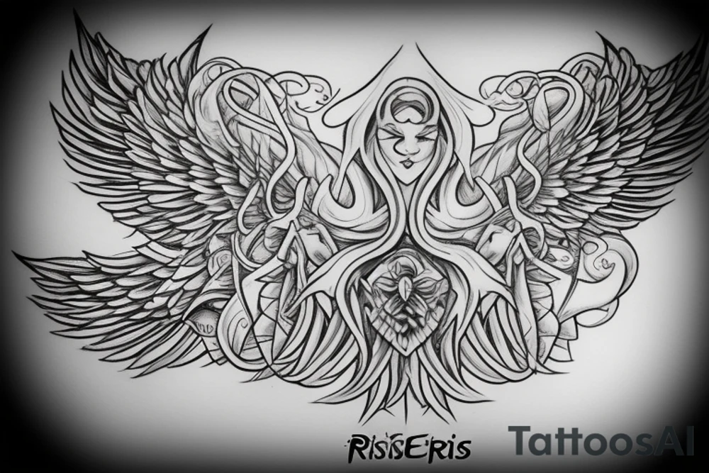 the perfect Eris Management brand logo that will make us rich
wings
goddess tattoo idea