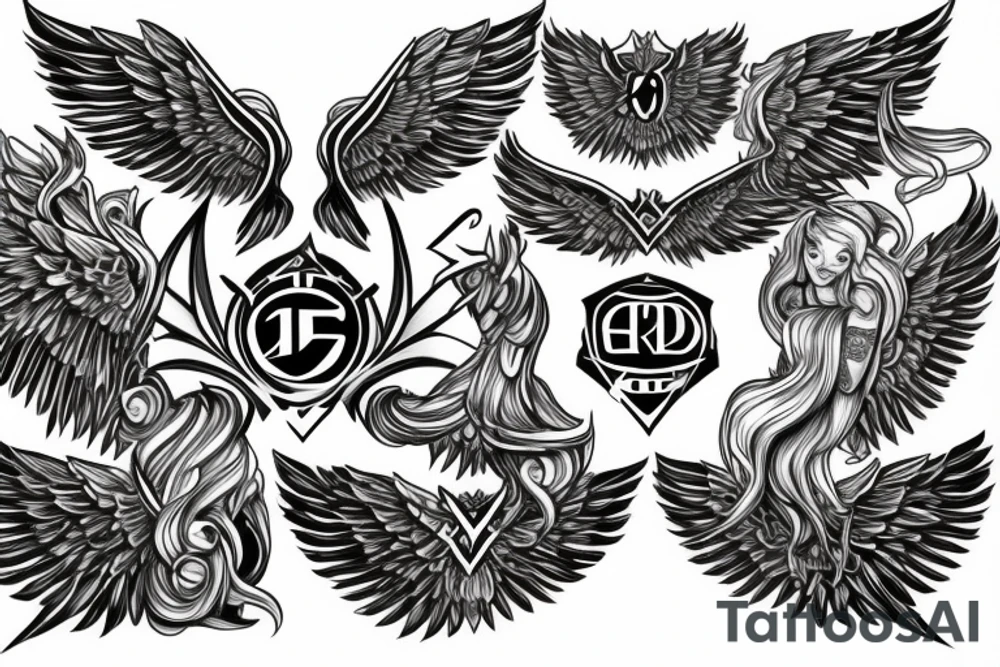 the perfect Eris Management brand logo that will make us rich 
wings
goddess tattoo idea