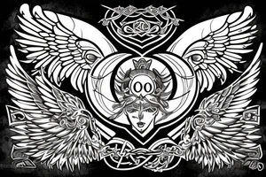 the perfect Eris Management brand logo that will make us rich 
wings
goddess tattoo idea