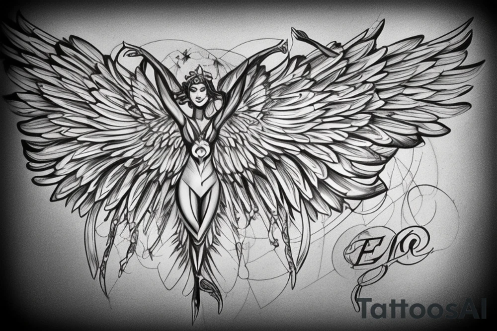 the perfect Eris Management brand logo that will make us rich 
wings
goddess tattoo idea