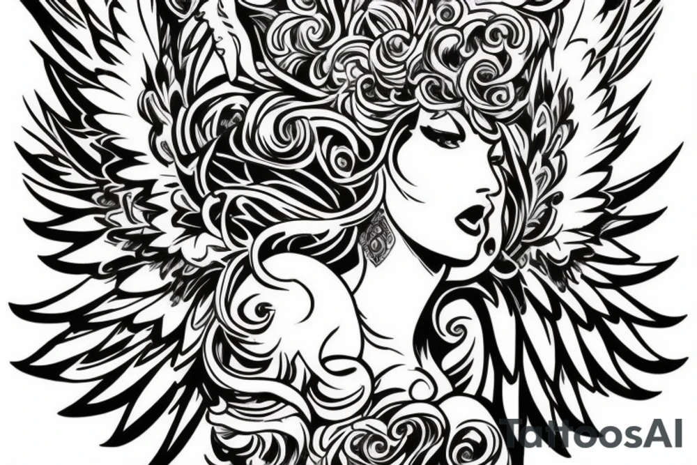 the perfect Eris Management brand logo that will make us rich 
wings
goddess
perfection tattoo idea