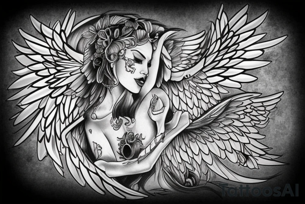 the perfect Eris Management brand logo that will make us rich 
wings
goddess
perfection tattoo idea