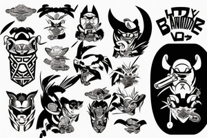 Honey badger samurai tattoo idea