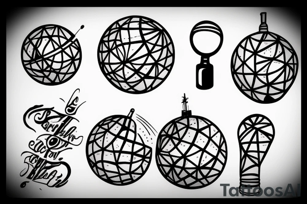 mirrorball tattoo idea