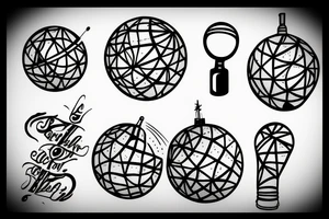 mirrorball tattoo idea
