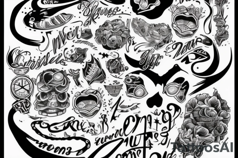 my mind is so weird i must stop lying i have to take control of myself and be successful tattoo idea