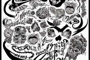 my mind is so weird i must stop lying i have to take control of myself and be successful tattoo idea