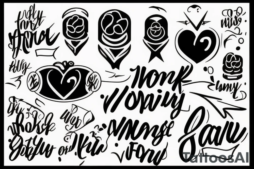 WORK
MOTIVATION
HONESTY
LOYALTY
SUCCESS tattoo idea