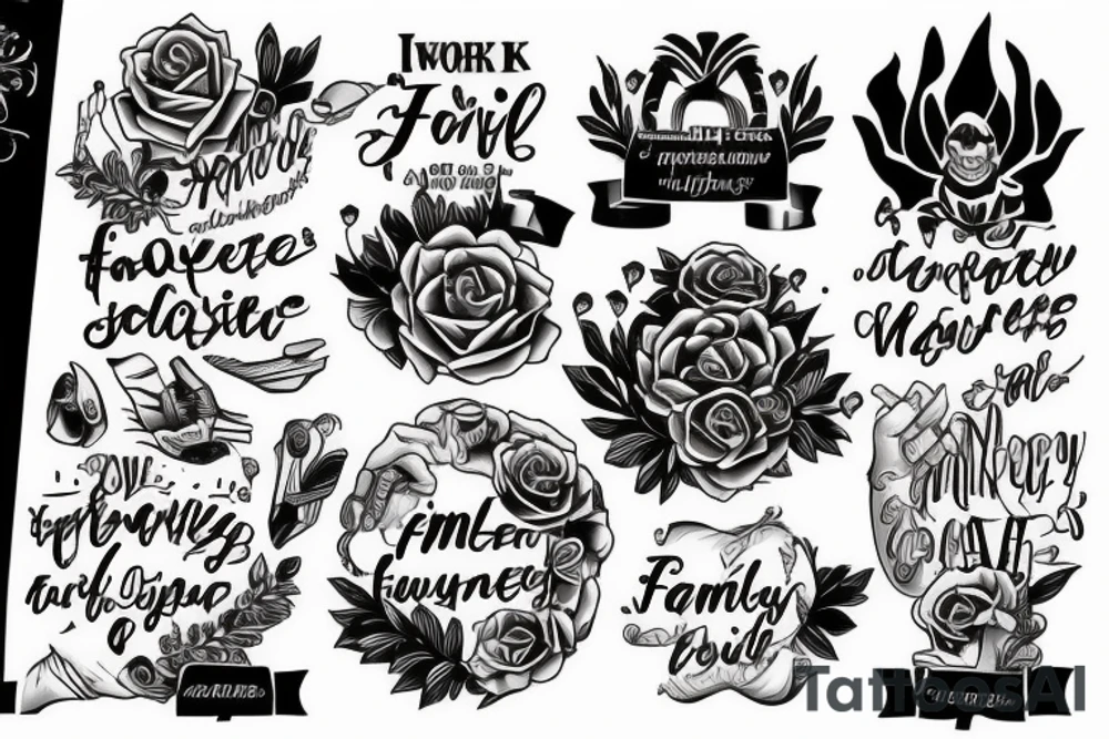 WORK
MOTIVATION
HONESTY
LOYALTY
SUCCESS tattoo idea