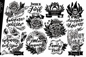 WORK
MOTIVATION
HONESTY
LOYALTY
SUCCESS tattoo idea