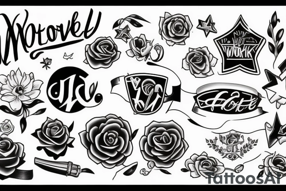 WORK
MOTIVATION
HONESTY
LOYALTY
SUCCESS tattoo idea