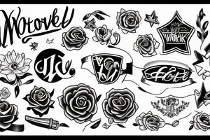 WORK
MOTIVATION
HONESTY
LOYALTY
SUCCESS tattoo idea