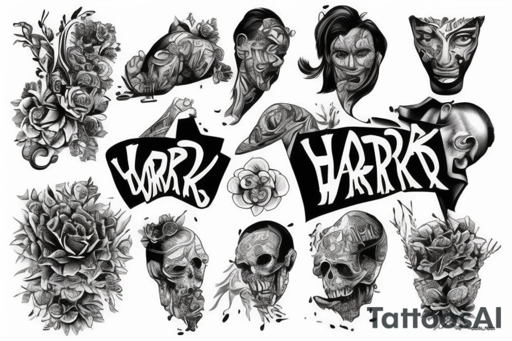 HARD WORK tattoo idea