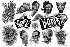 HARD WORK tattoo idea