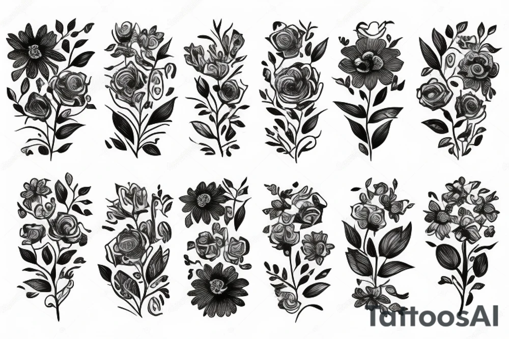Flowers tattoo idea