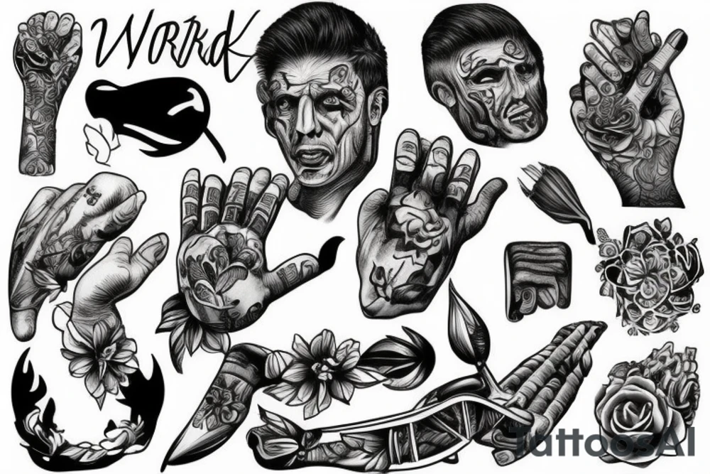 HARD WORK tattoo idea