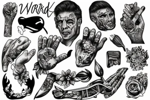 HARD WORK tattoo idea