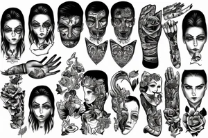 pathological liar and manipulator tattoo idea