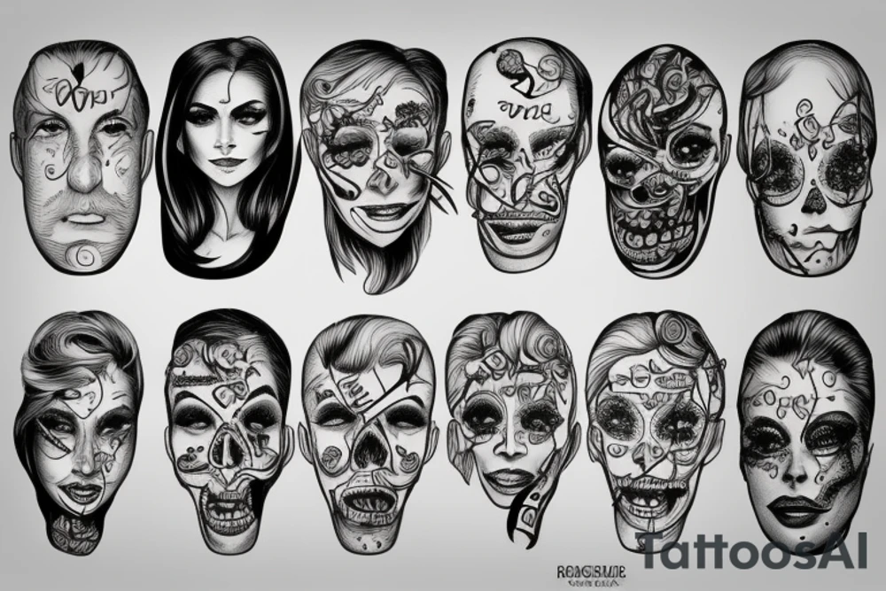 pathological liar and manipulator tattoo idea