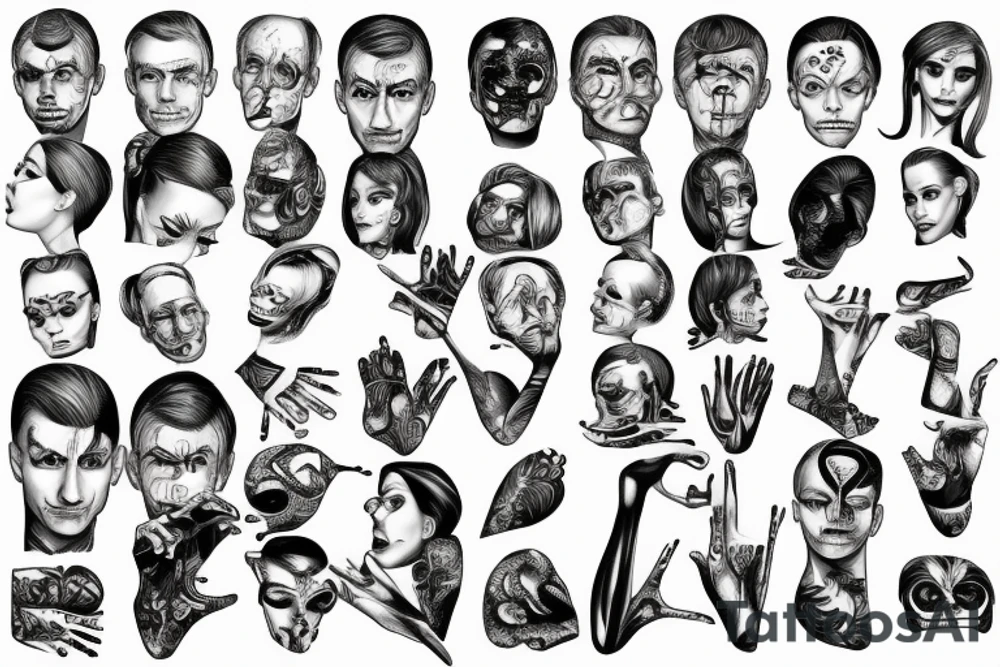 pathological liar and manipulator tattoo idea
