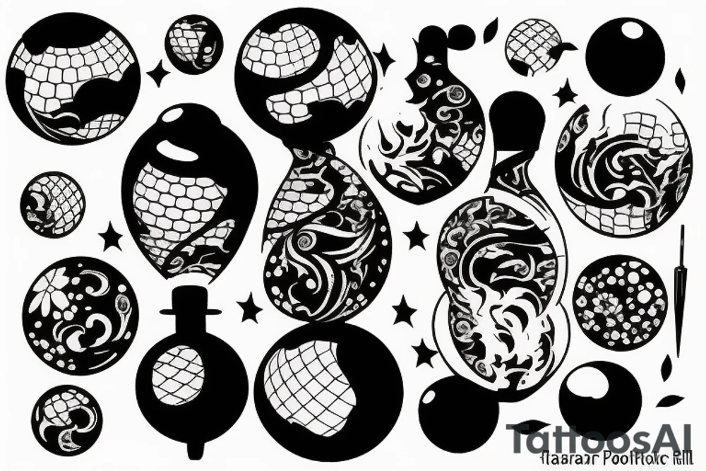 mirrorball tattoo idea