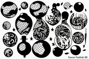 mirrorball tattoo idea