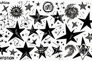 A star on a mission tattoo idea