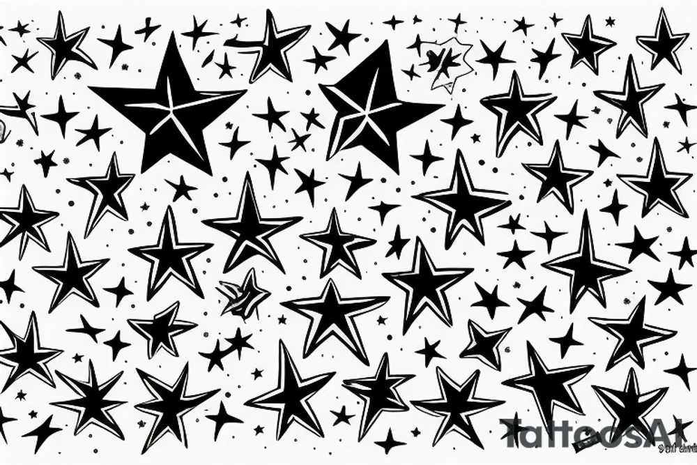 A star on a mission tattoo idea