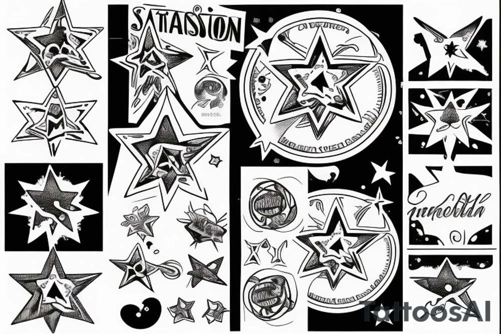 A star on a mission tattoo idea