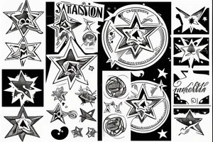 A star on a mission tattoo idea