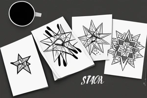 A star on a mission tattoo idea