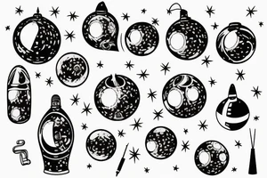 mirrorball tattoo idea
