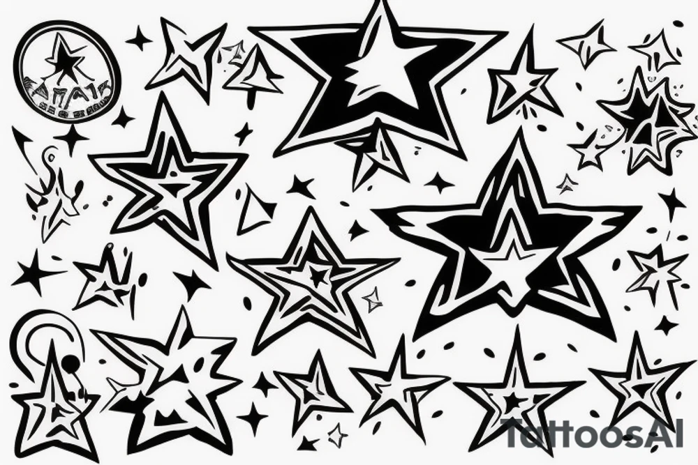 A star on a mission tattoo idea