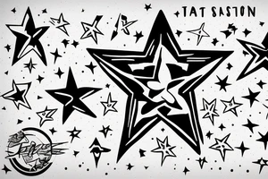 A star on a mission tattoo idea