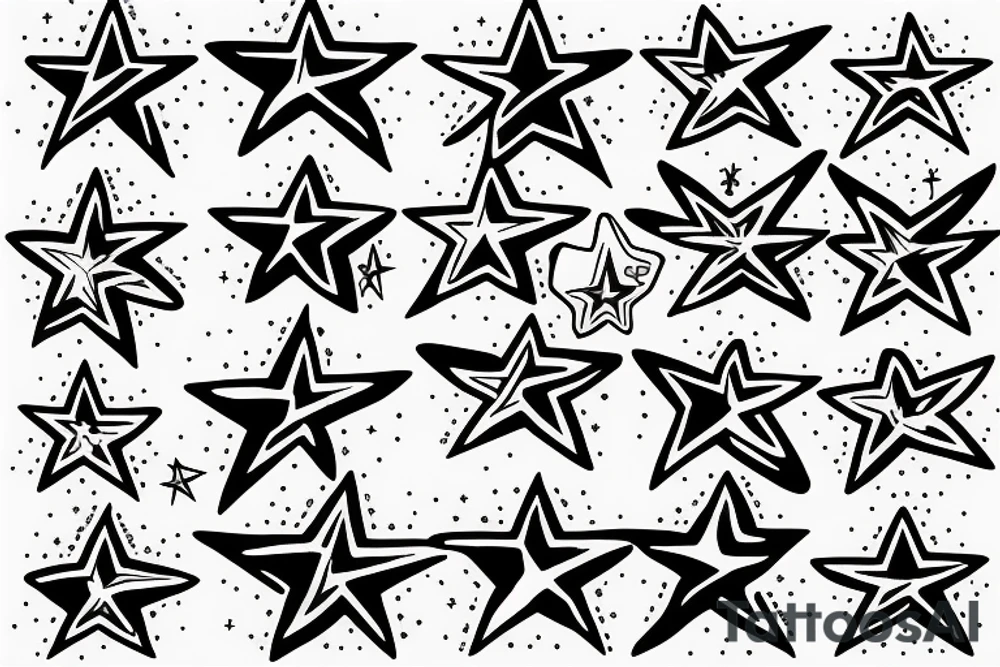A star on a mission tattoo idea