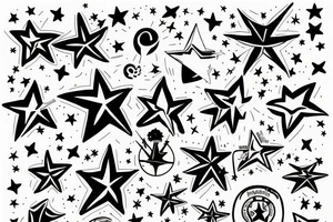 A star on a mission tattoo idea