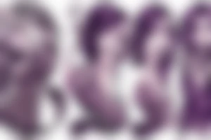 female mermaid with long hair and rectangle breasts tattoo idea