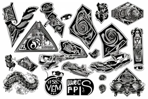 Victorian dubstep memorial tattoo idea