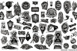 Victorian dubstep memorial tattoo idea